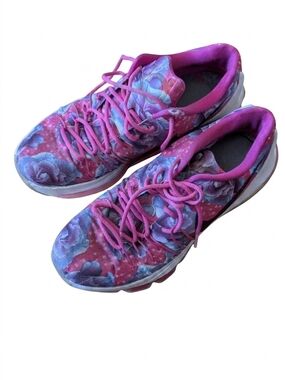Nike KD 8 VIII Aunt Pearl Floral Pink Purple Basketball Shoes Size 10 819148-603